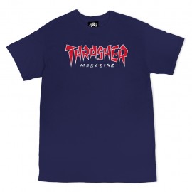 Camiseta Thrasher Jagged Logo Tee SS Navy