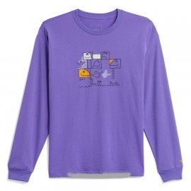Implementar himno Nacional Berri Camiseta Adidas G Shmoo LS Tee Purple