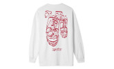 Camiseta HUF Phil Frost L/S Tee White
