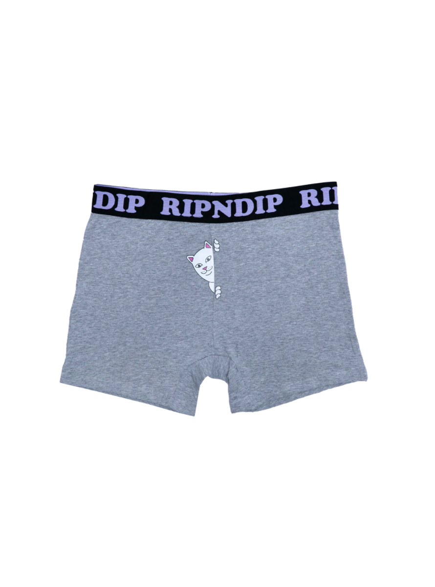 Calzoncillo RipnDip Peek A Nermal Boxer Heather Grey