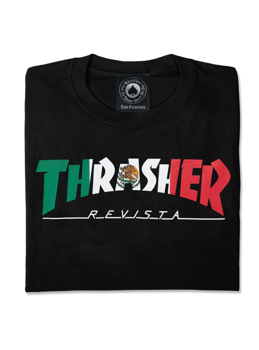 Camiseta Thrasher Mexico Revista Tee SS Black