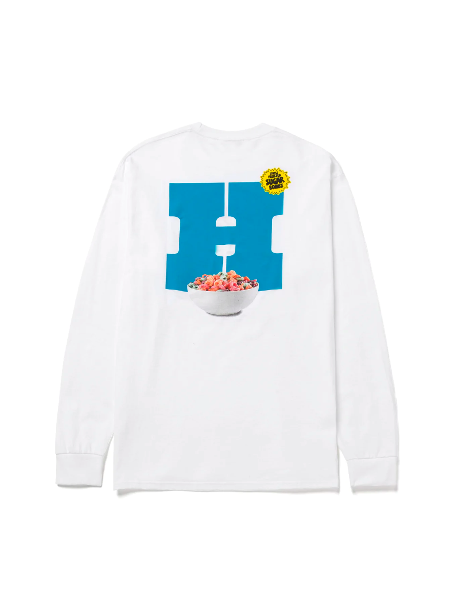 Camiseta HUF Cereal Killer L/S Tee White