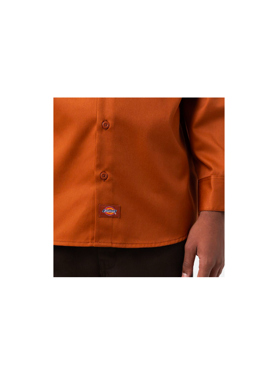 Camisa Dickies Work Shirt LS Rec Gingerbread