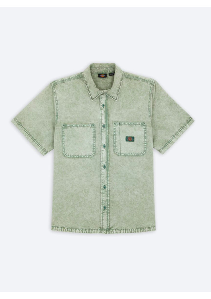 Camisa Dickies  Newington SS Shirt Dble Dye Acid Forest