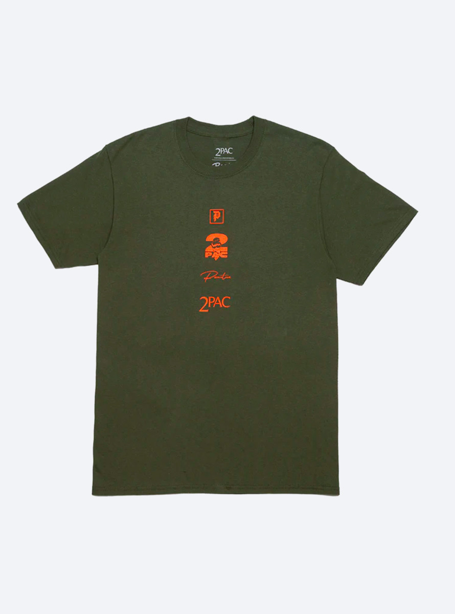 Camiseta Primitive x Tupac Shakur Voice SS Military Green