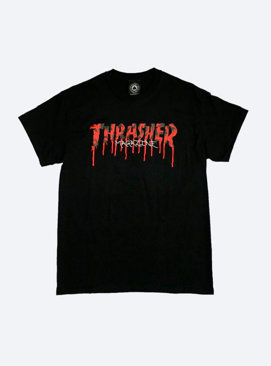 Camiseta Thrasher Blood Drip Tee SS Black