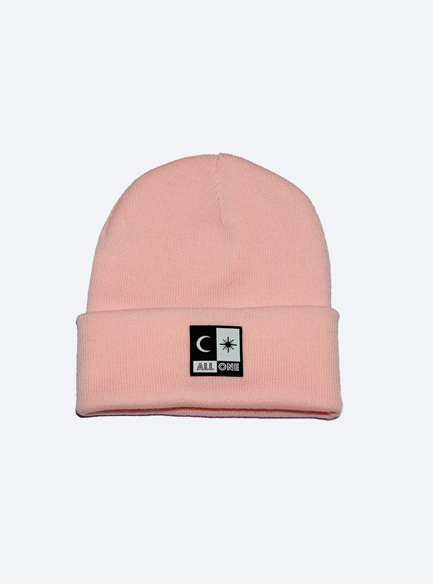 Gorro All One Brand Acrylic Beanie Pastel Pink