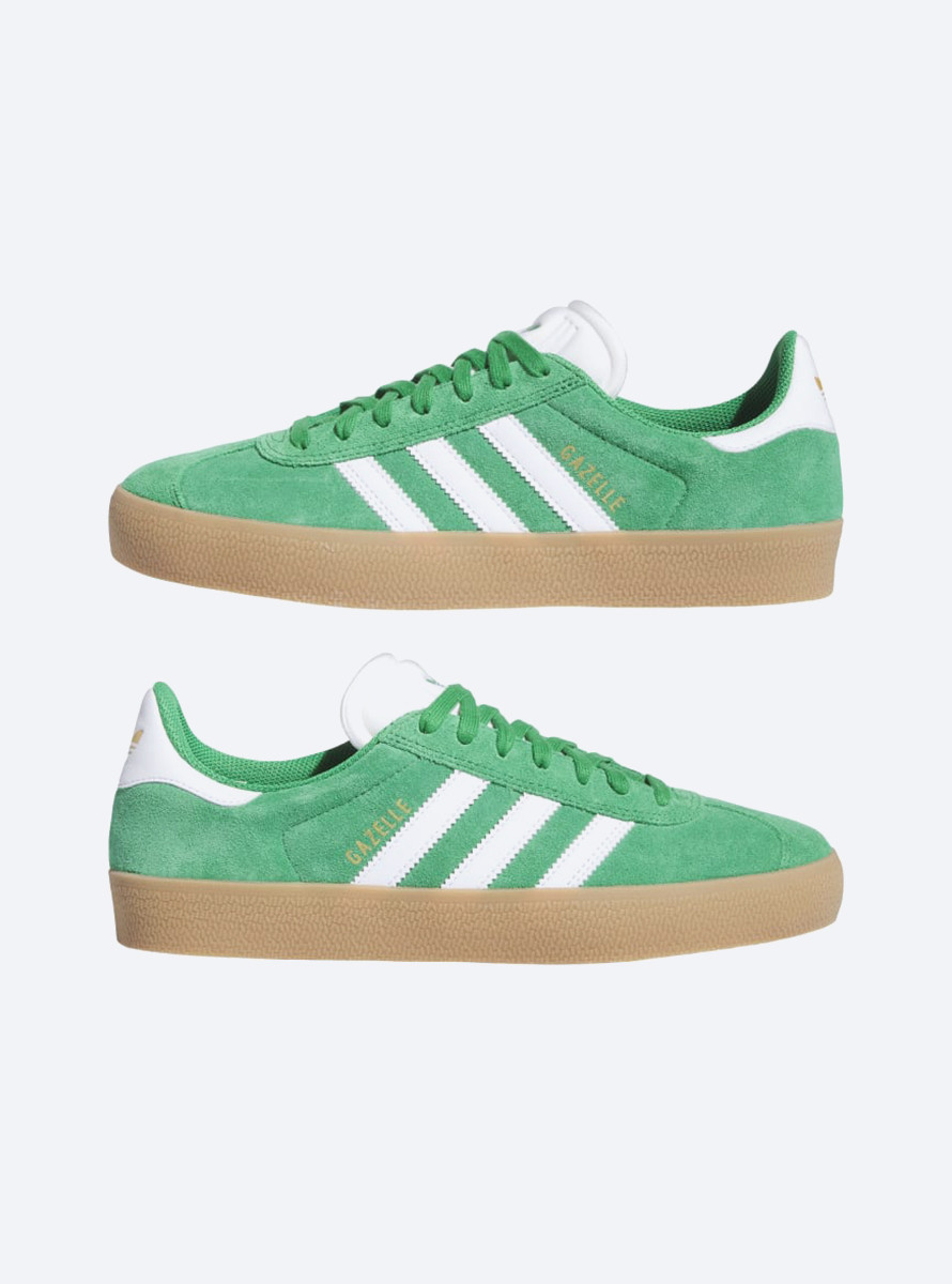 Zapatilla Adidas Gazelle ADV Green White Gold Metal