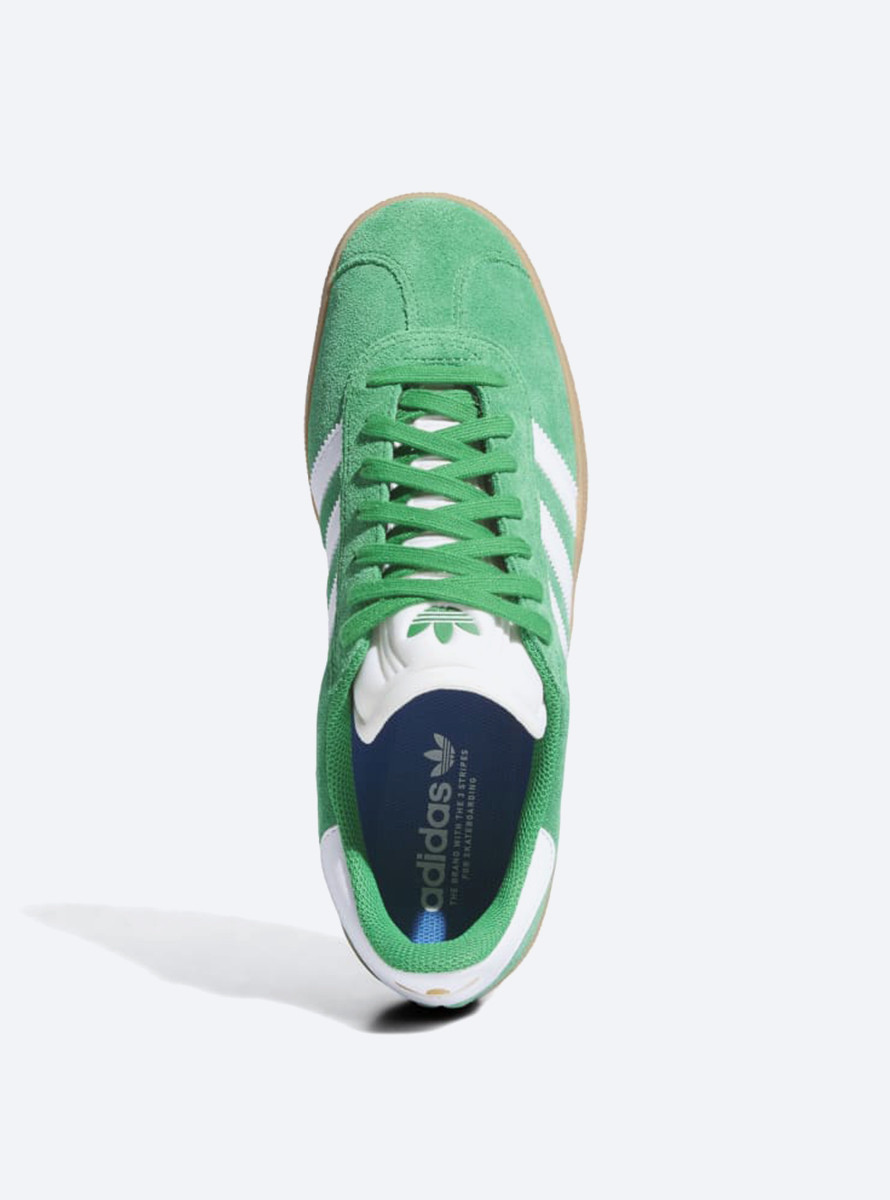 Zapatilla Adidas Gazelle ADV Green White Gold Metal