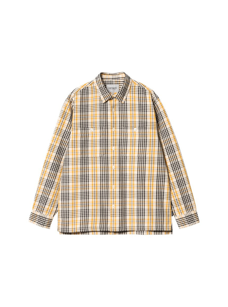 Camisa Carhartt WIP Mandlik L/S Shirt Mandlik Check,Natural