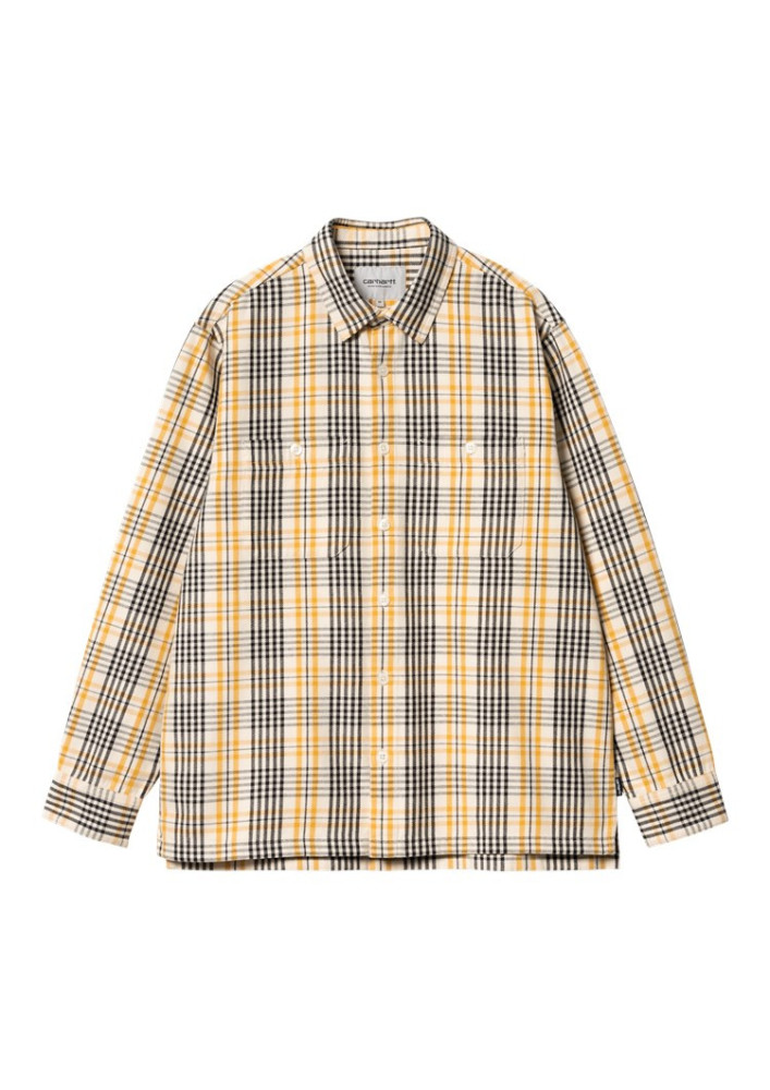 Camisa Carhartt WIP Mandlik L/S Shirt Mandlik Check,Natural