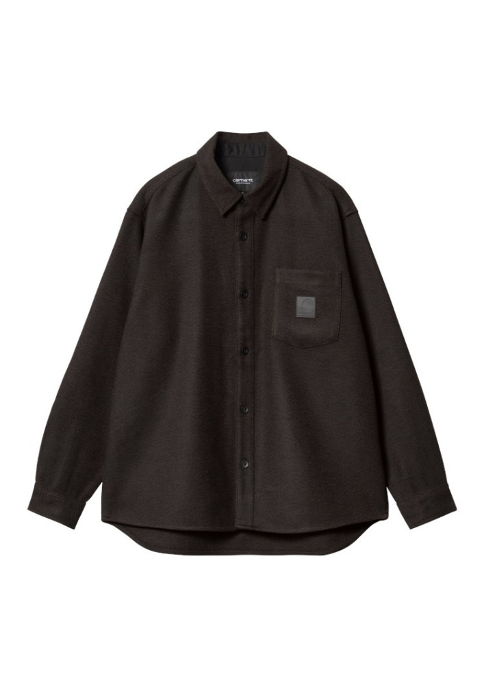 Camisa Carhartt WIP Truman L/S Shirt Chocolate / Black