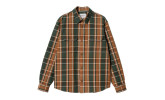 Camisa Carhartt WIP Hobart L/S Shirt Hobart Check, Sycamore Tree