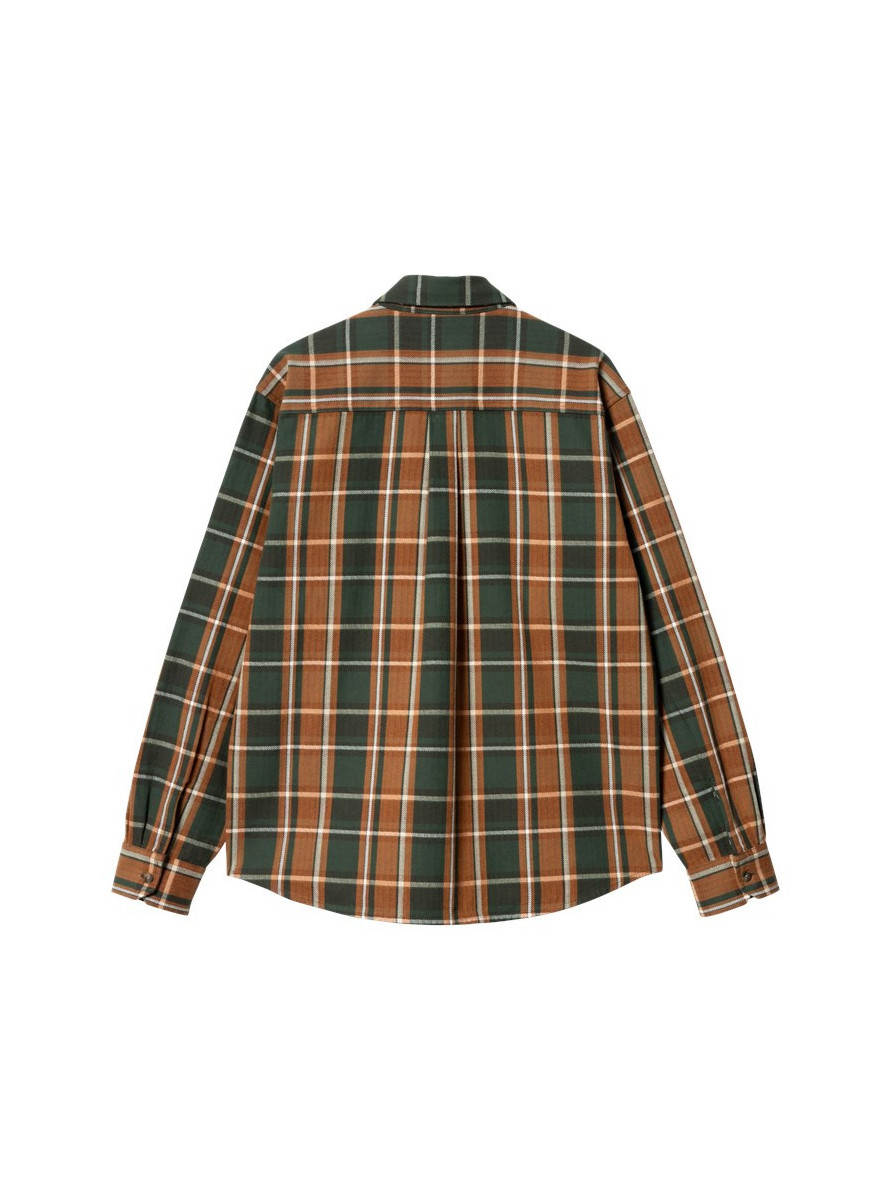 Camisa Carhartt WIP Hobart L/S Shirt Hobart Check, Sycamore Tree