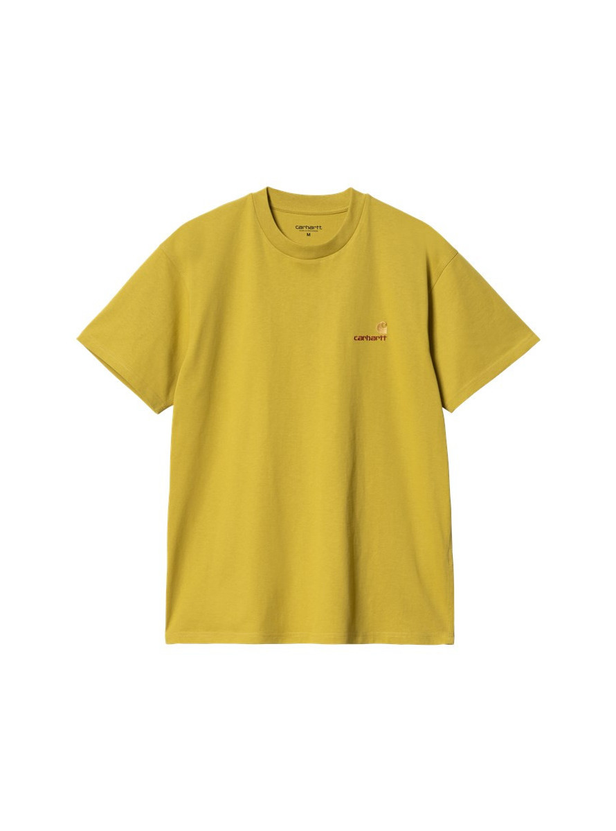 Camiseta Carhartt WIP American Script T-Shirt Golden Olive