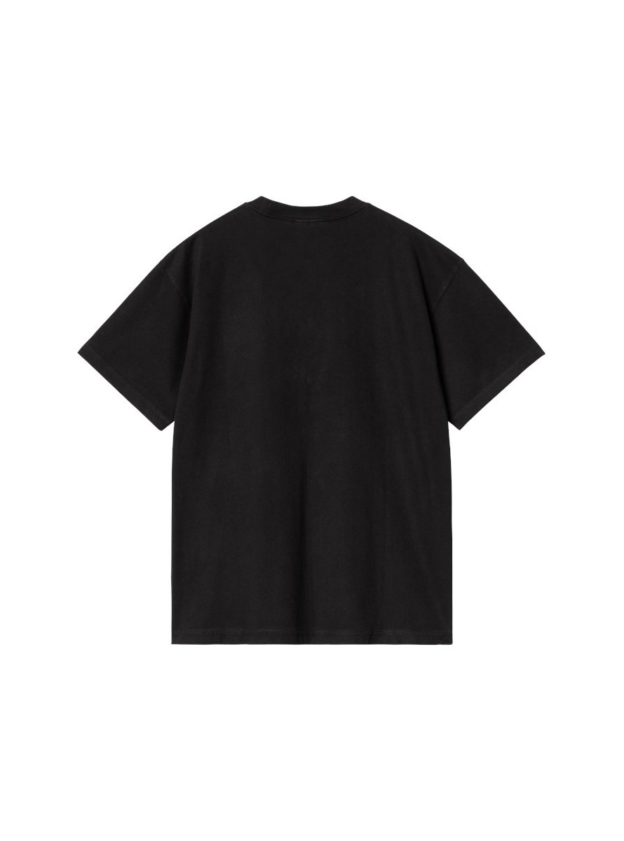 Camiseta Carhartt WIP Lazy Duck Academy SS Black Stone Washed