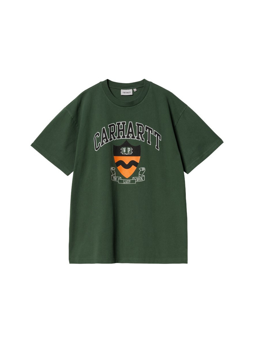 Camiseta Carhartt WIP Lazy Duck Academy SS Sycamore Tree Stone Washed