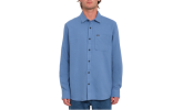 Camisa Volcom Caden Solid LS Blueberry