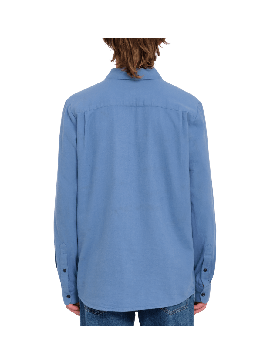 Camisa Volcom Caden Solid LS Blueberry
