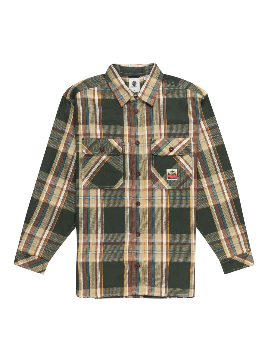 Camisa Element HUECO CLASSIC LS SLATE GREEN PLAID