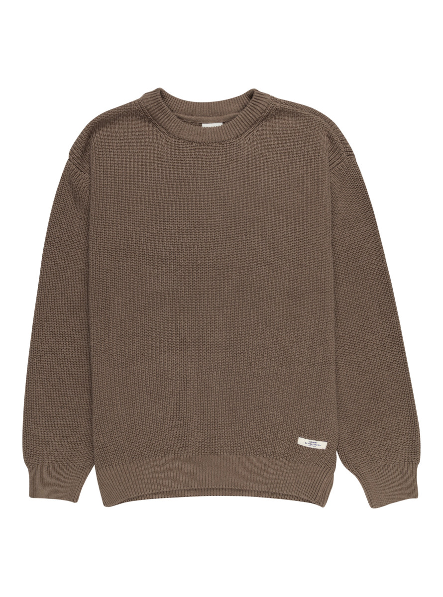 Jersey Element Cornell 3.0 Crew Sweater Walnut