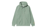 Sudadera Carhartt WIP Hooded Chase Sweat Frosted Green / Gold