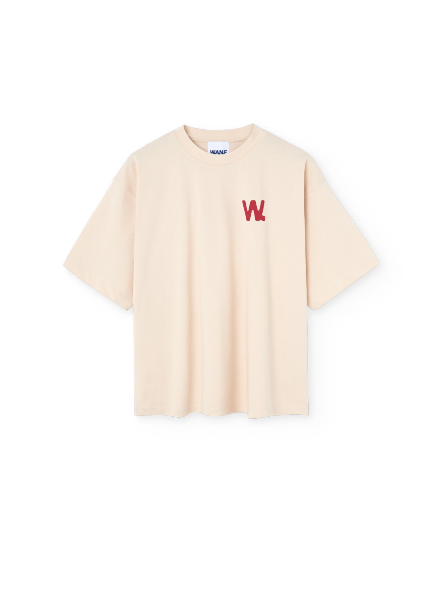 Camiseta WANF Boxy T-Shirt Beige