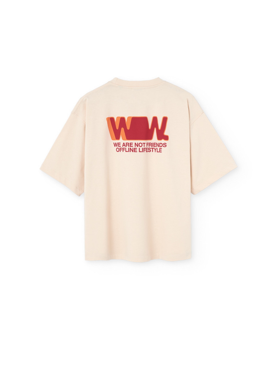 Camiseta WANF Boxy T-Shirt Beige