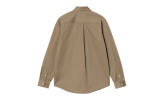 Camisa Carhartt WIP Madison LS Shirt Leather White