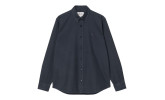 Camisa Carhartt WIP Hendry Shirt SS Seaton Stripe, Frosted Blue / Mulberry