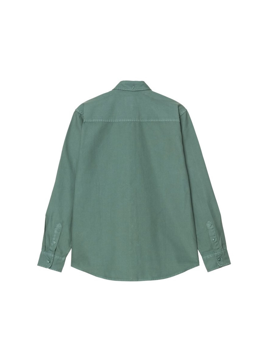 Camisa Carhartt WIP Bolton L/S Shirt Silver Pine Garment Dyed