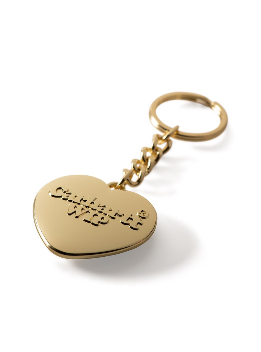 Llavero Carhartt Wip Heart Keychain Zinc Alloy Gold