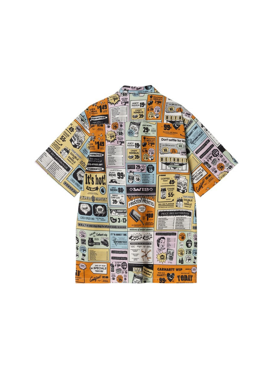 Camisa Carhartt WIP Catalogue Shirt Catalogue Print, Hue
