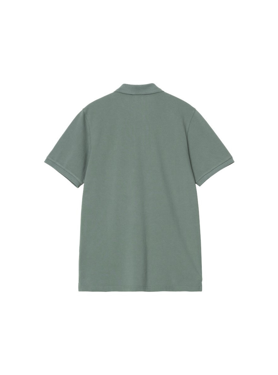 Polo Carhartt WIP Chase Pique Polo SS Silver Pine / Gold