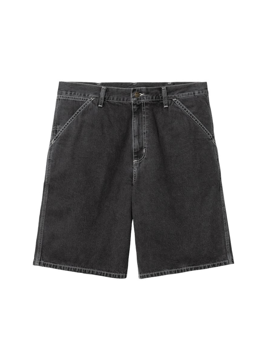 Bermuda Carhartt WIP Simple Short Black heavy stone wash