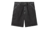 Bermuda Carhartt WIP Simple Short Black heavy stone wash