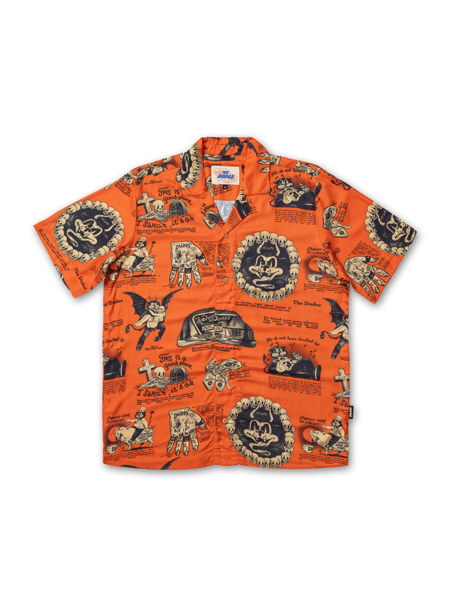 Camisa The Dudes Beelzebud Red Hawaiian Shirt