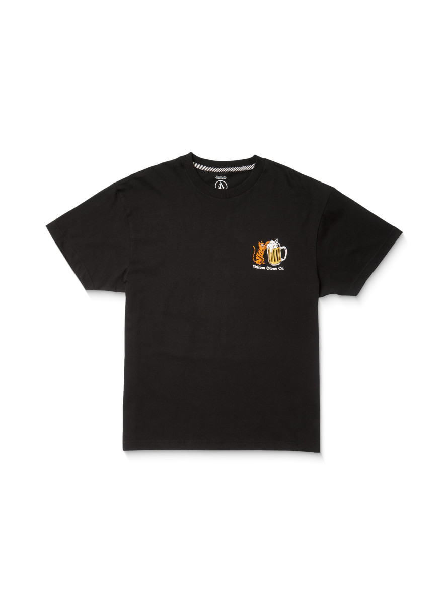 Camiseta Volcom Curious Cat SST Black
