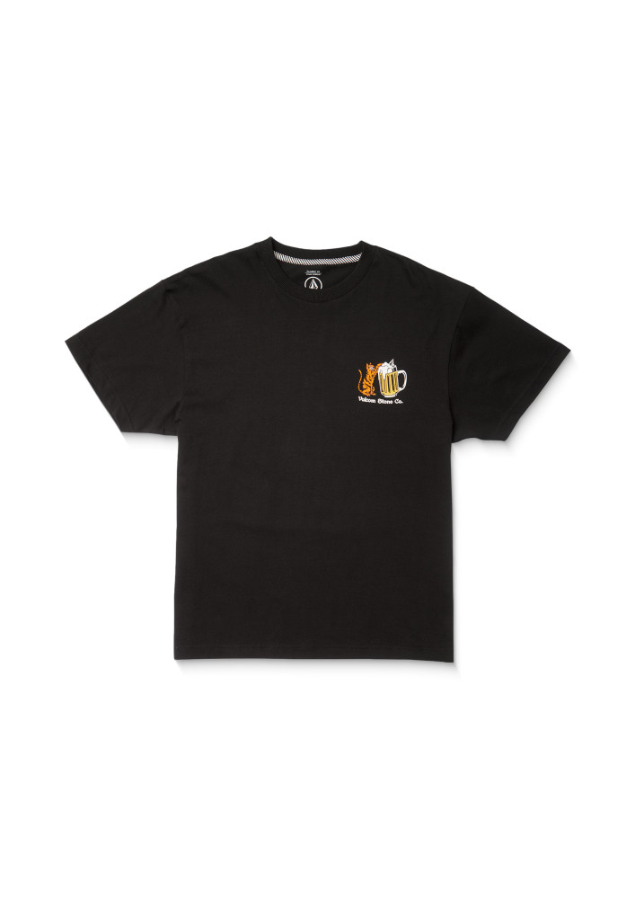 Camiseta Volcom Curious Cat SST Black