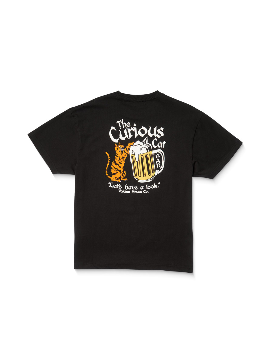 Camiseta Volcom Curious Cat SST Black