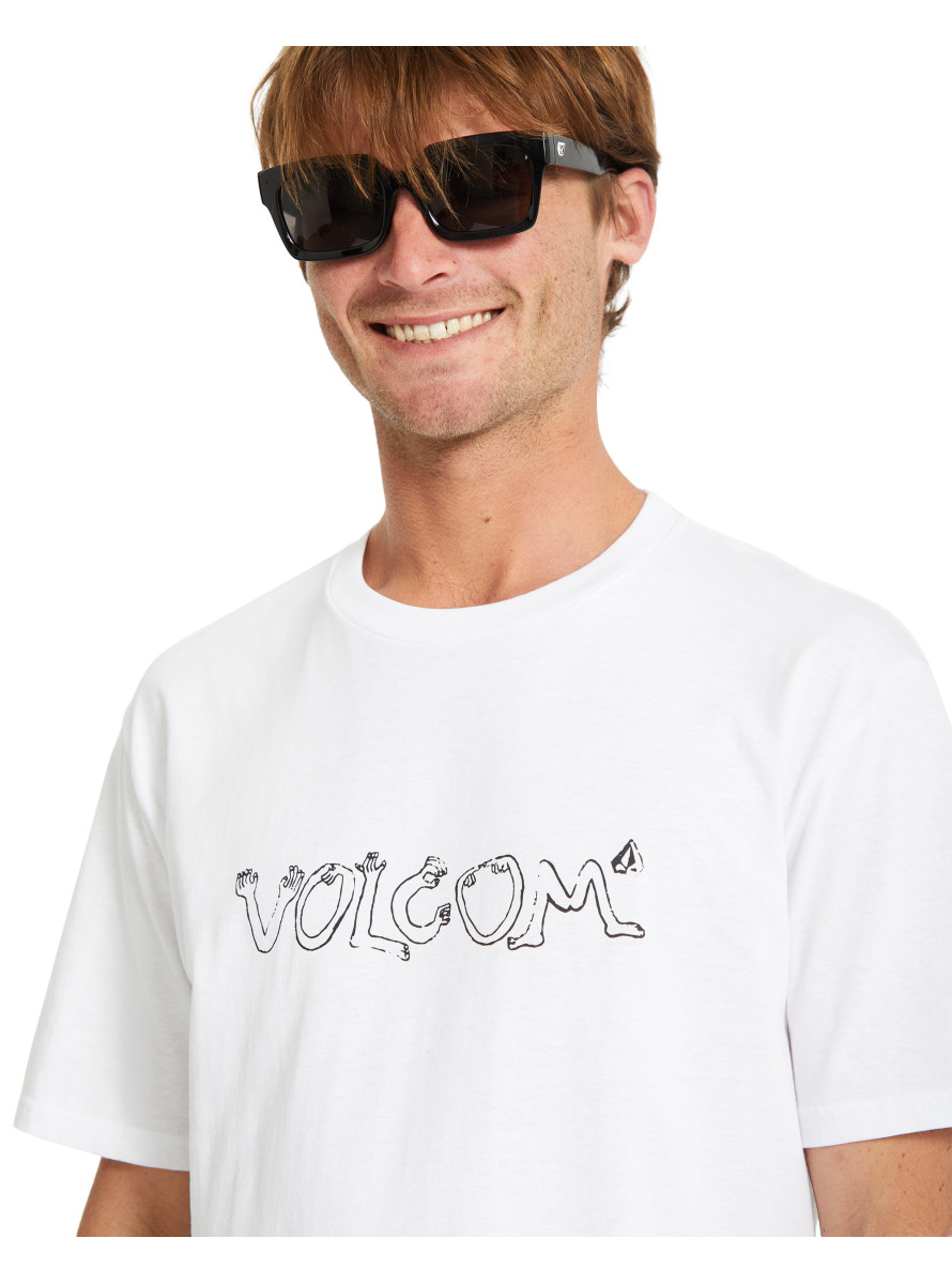Camiseta Volcom Crazybal BSC SST White