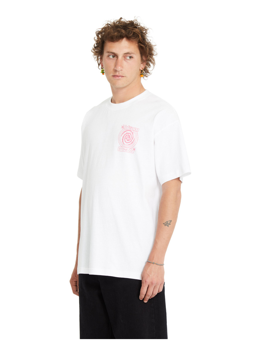 Camiseta Volcom Deep Trance LSE SST White