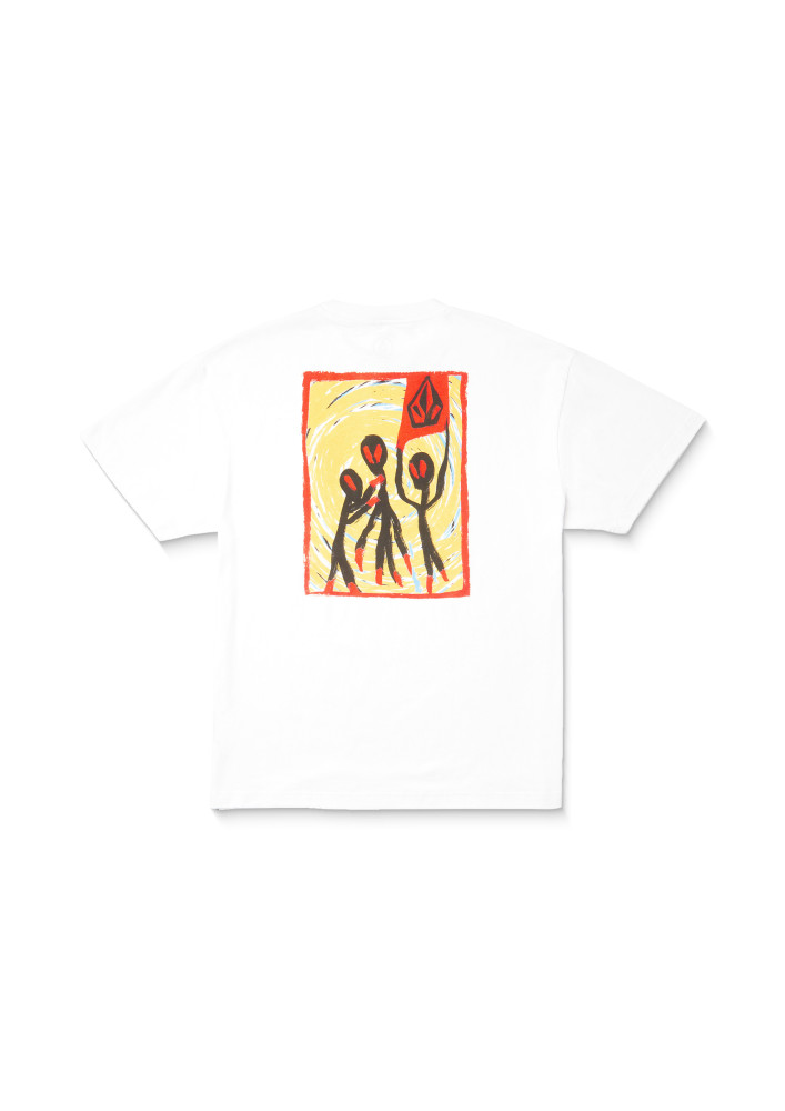 Camiseta Volcom Gonyvaders LSE SST White