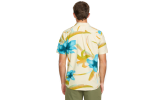 Camisa Volcom Tracers Floral SS Shirt Light Beige