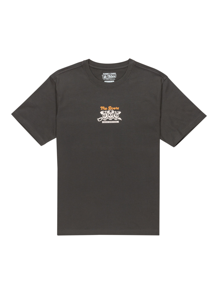 Camiseta Element Timber Skeleton Gang SS Off Black