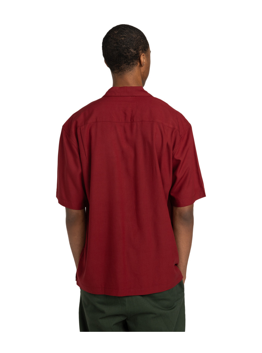 Camisa Element Bowling Shirt SS Pomegranate/Oat Milk