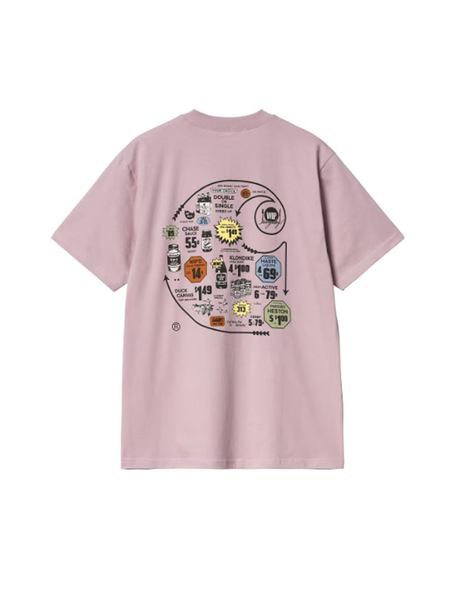 Camiseta Carhartt WIP Catalogue C Logo T-Shirt Hortensia