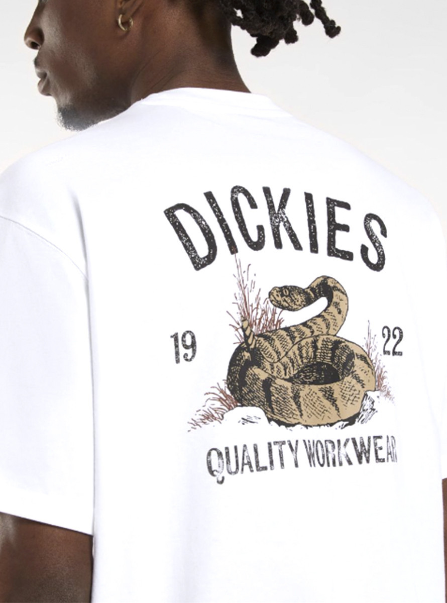 Camiseta Dickies Snake  SS Tee White