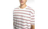 Camiseta Dickies Lewistown Stripe SS Tee Egret