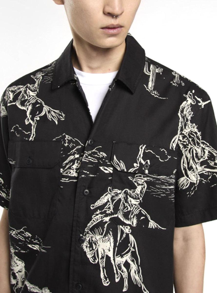 Camisa Dickies Savage Work Shirt SS Black